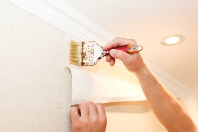 Pose de papier peint à la Compôte — revêtements muraux et toiles de verre